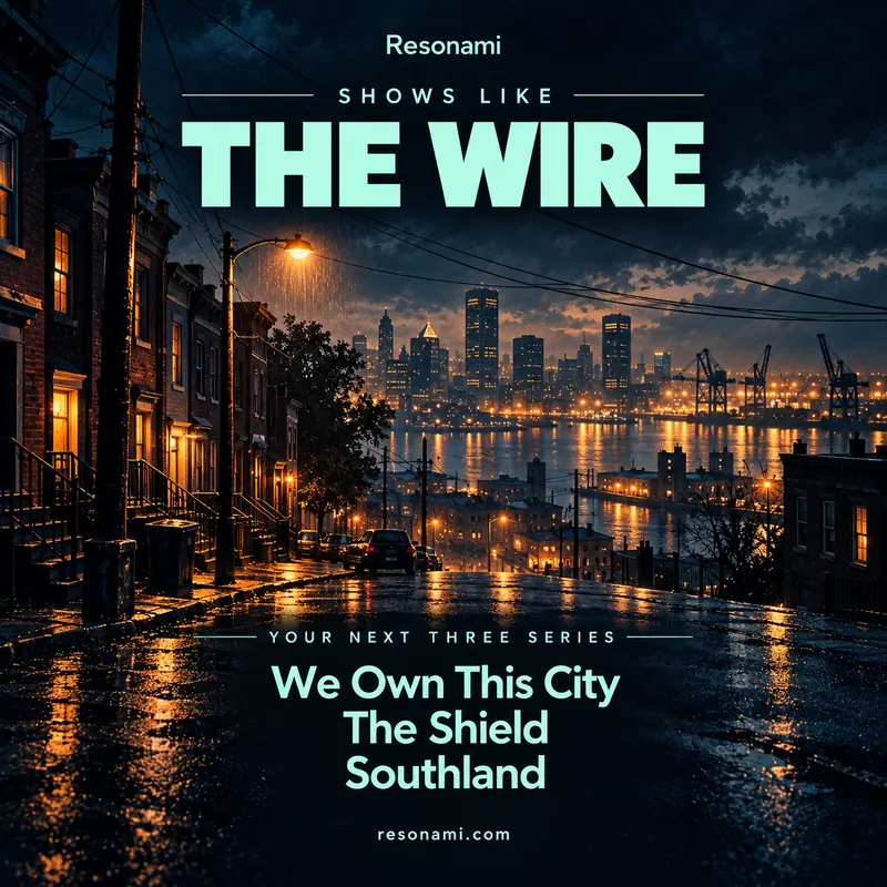 Original illustration inspired by The Wire, featuring the three recommended titles